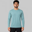 Men's ZAKWEAR full sleeves active tee shirt in black, featuring a comfortable fit and breathable fabric.