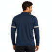 Men's classic full sleeves polo shirt by ZAKWEAR, showing a navy blue long-sleeve casual polo with collar and buttons.