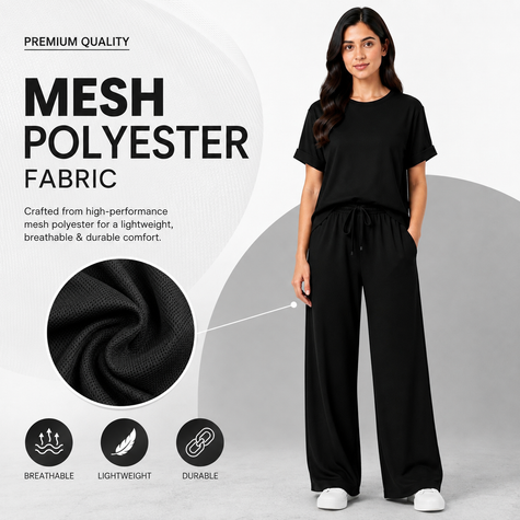 WOMEN'S LOOSE FIT 2 PCS TRACKSUIT