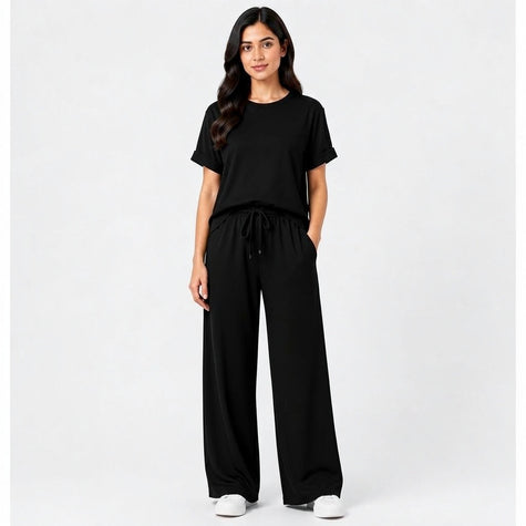 WOMEN'S LOOSE FIT 2 PCS TRACKSUIT