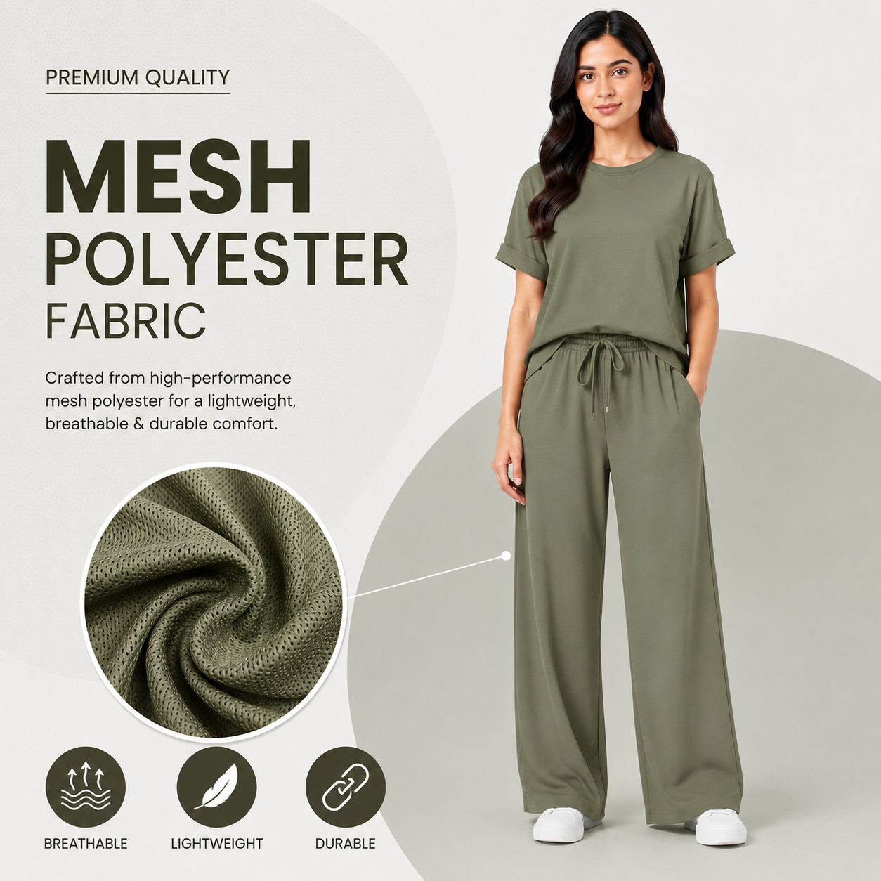 WOMEN'S LOOSE FIT 2 PCS TRACKSUIT