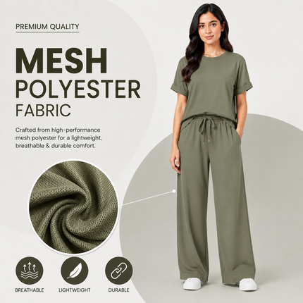 WOMEN'S LOOSE FIT 2 PCS TRACKSUIT