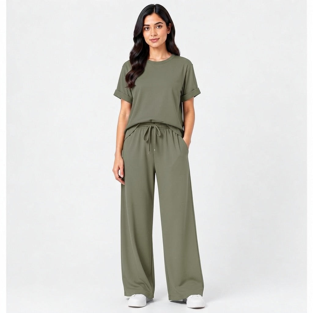 WOMEN'S LOOSE FIT 2 PCS TRACKSUIT