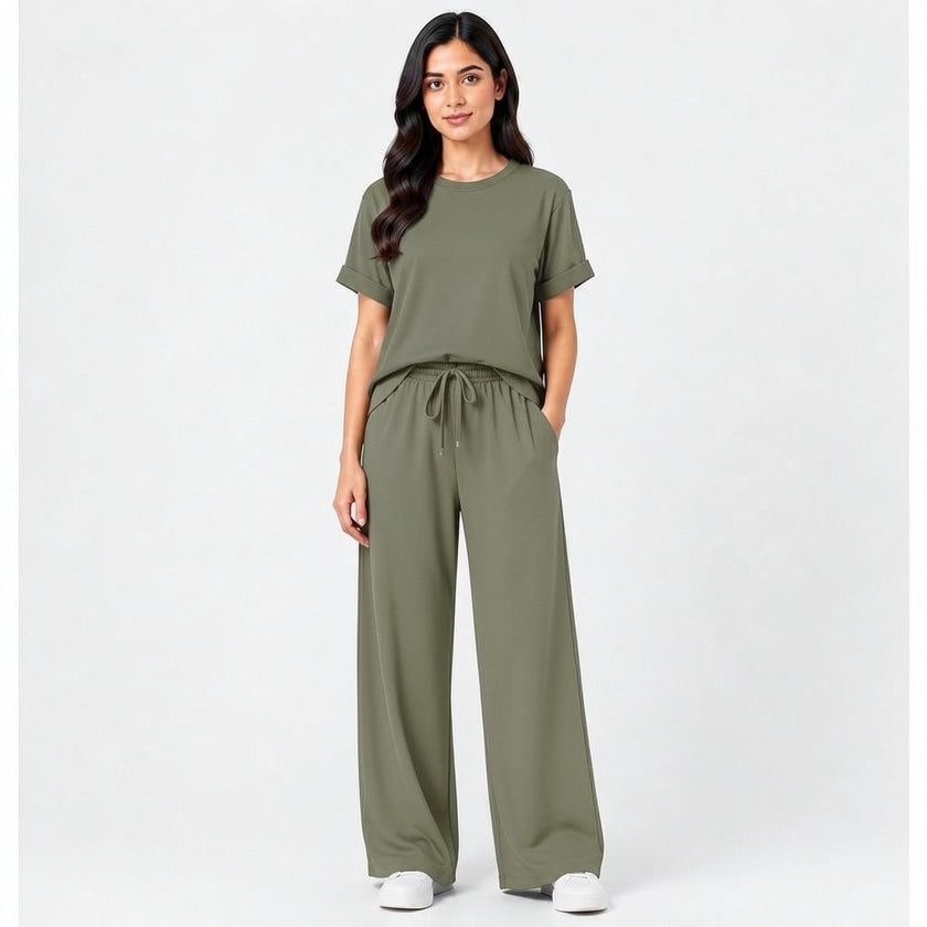 WOMEN'S LOOSE FIT 2 PCS TRACKSUIT