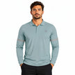 Men's classic full sleeve polo shirt by ZAKWEAR, featuring a comfortable fit and timeless design in a neutral color.