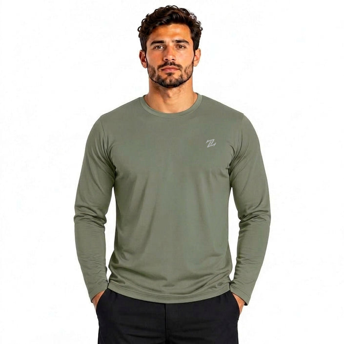 Men's full sleeves active tee by ZAKWEAR, featuring a comfortable athletic fit and lightweight fabric for workout and casual wear.