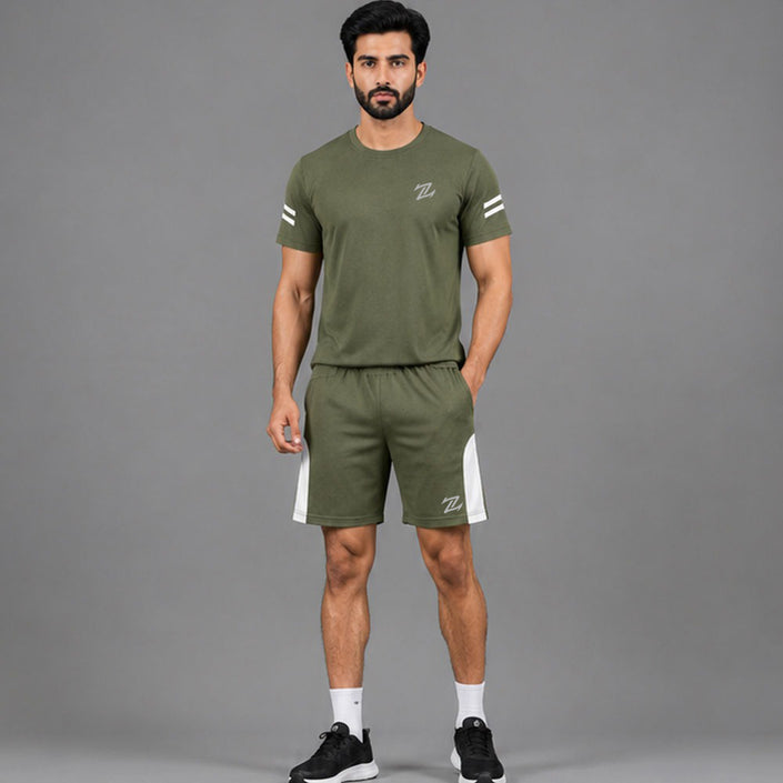 Men's Activewear T-Shirt & Shorts Set