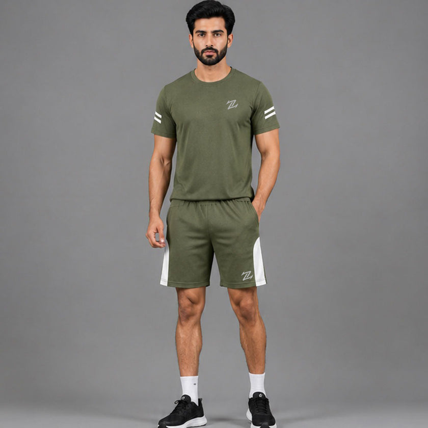 Men's Activewear T-Shirt & Shorts Set