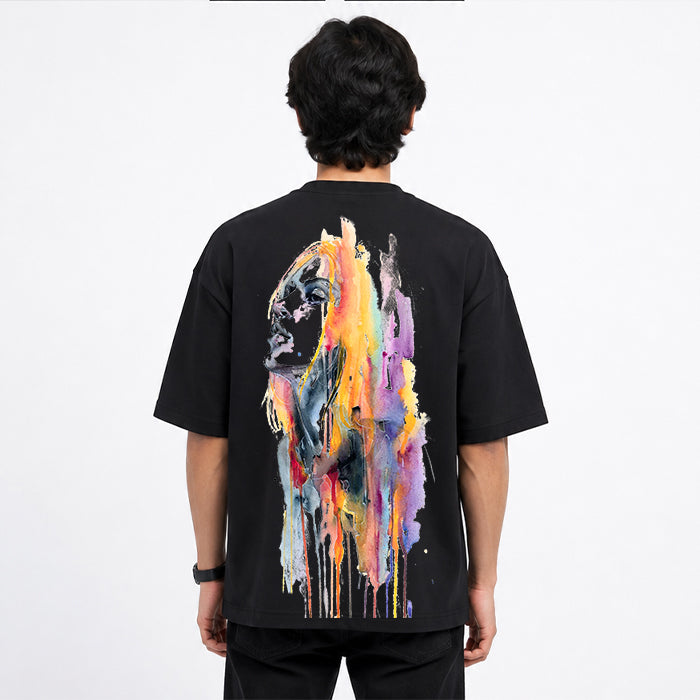 Men's loose fit baggy drop shoulder shirt by ZAKWEAR, featuring relaxed style and casual fit in soft fabric.