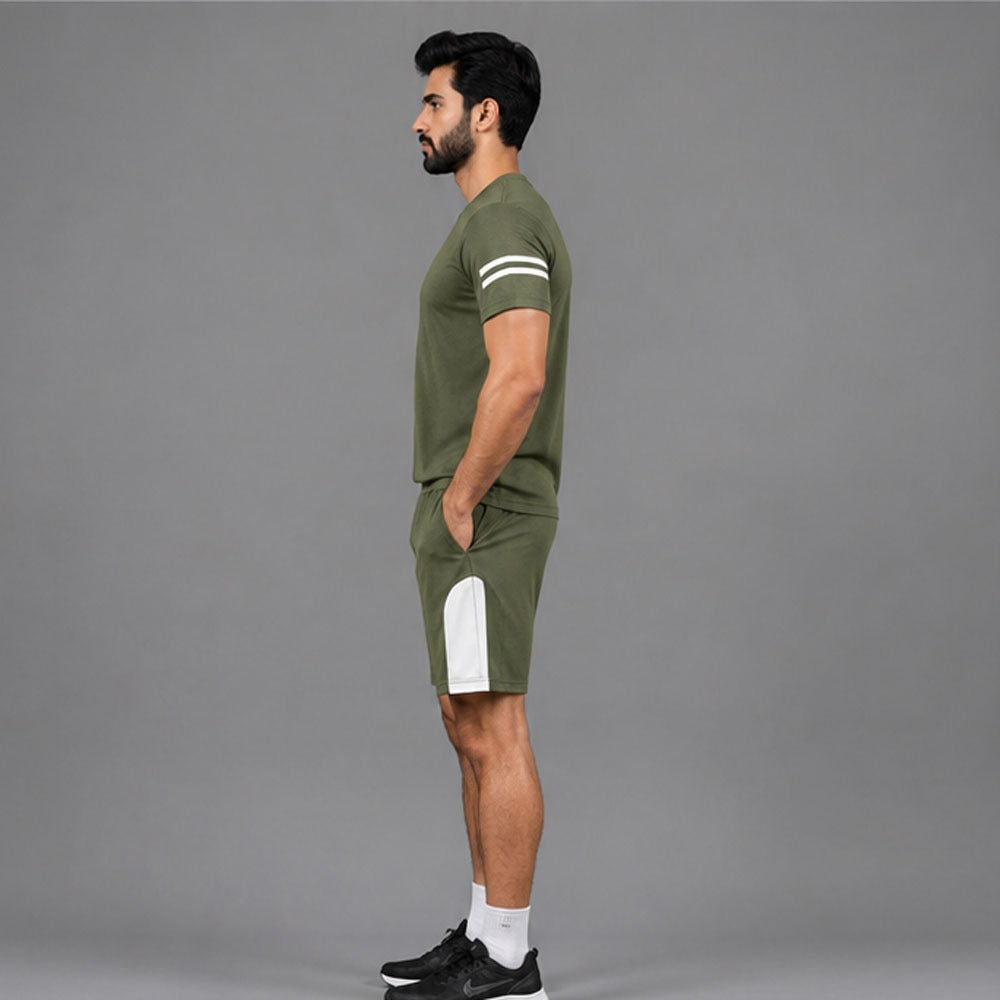 Men's Activewear T-Shirt & Shorts Set