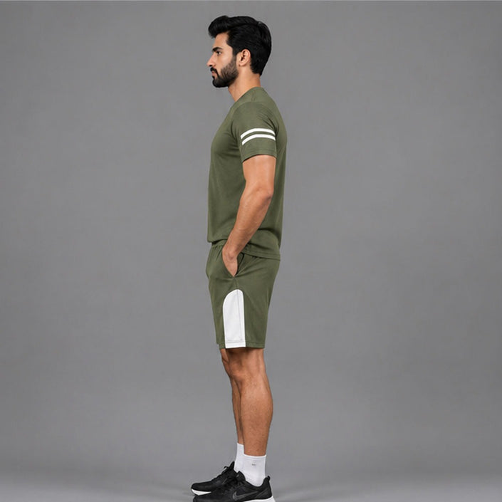 Men's Activewear T-Shirt & Shorts Set