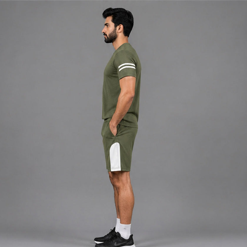 Men's Activewear T-Shirt & Shorts Set