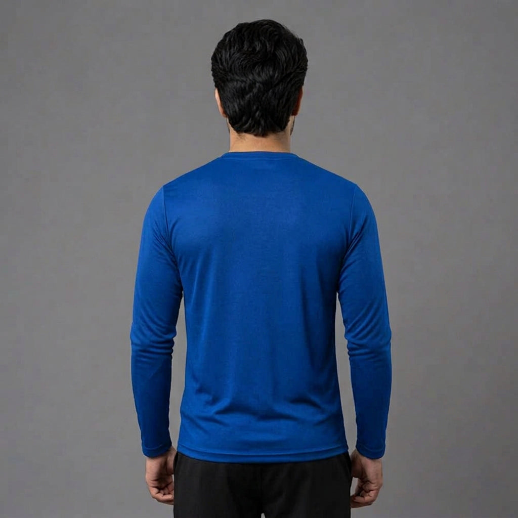 Men's full sleeves active tee by ZAKWEAR, showing a comfortable, fitted athletic shirt in a sleek design.