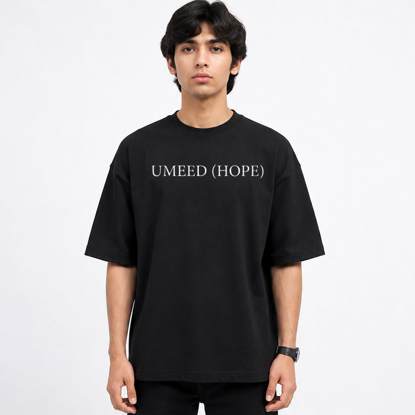 Men's loose fit baggy drop shoulder shirt by ZAKWEAR, shown in a relaxed fit with drop shoulder design on a plain background.