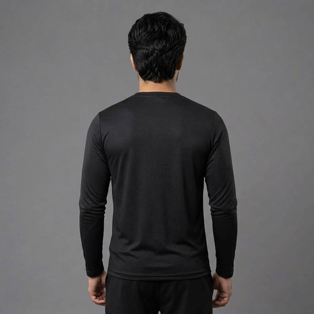 Men's full sleeves active tee by ZAKWEAR, lightweight and breathable athletic shirt with a fitted design for active wear.