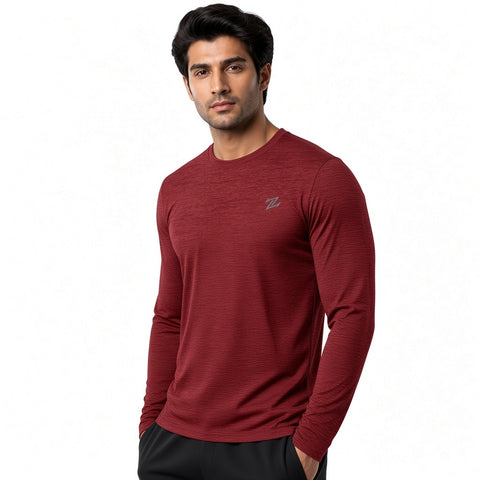 Men's Lightweight Full-Sleeve Active T-Shirt – Gym, Sports & Running Wear