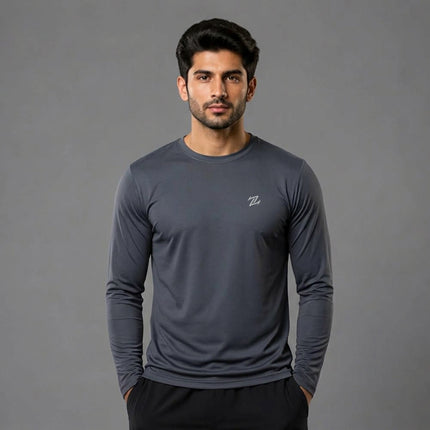 Men's full sleeves active tee by ZAKWEAR, featuring a comfortable fit and moisture-wicking fabric for active wear.
