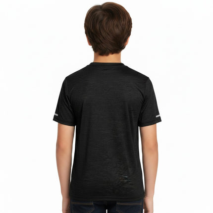 Kids pack of 2 ZAKWEAR quick-dry T-shirts, comfortable and suitable for outdoor activities, shown on fashion models.