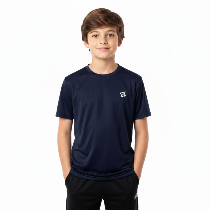 Kids pack of 2 quick-dry T-shirts by ZAKWEAR, featuring comfortable, breathable fabric ideal for outdoor activities.