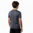 Kids quick-dry T-shirt by ZAKWEAR, shown on a model, featuring lightweight, breathable fabric ideal for outdoor activities.