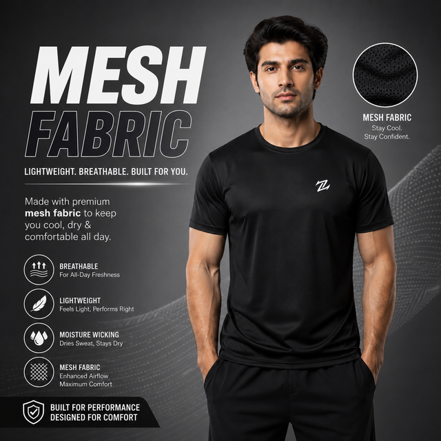 MENS ACTIVE WEAR BASIC TEE