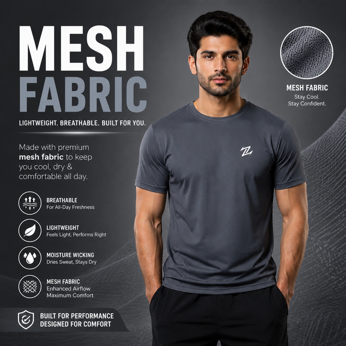 MENS ACTIVE WEAR BASIC TEE