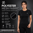 Women's ZAKWEAR activewear basic tee in soft fabric, featuring a classic fit and short sleeves, perfect for workouts and casual wear.