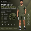 Men's ZAKWEAR activewear T-shirt and shorts set, showcasing a comfortable athletic outfit with breathable fabric and sporty design.