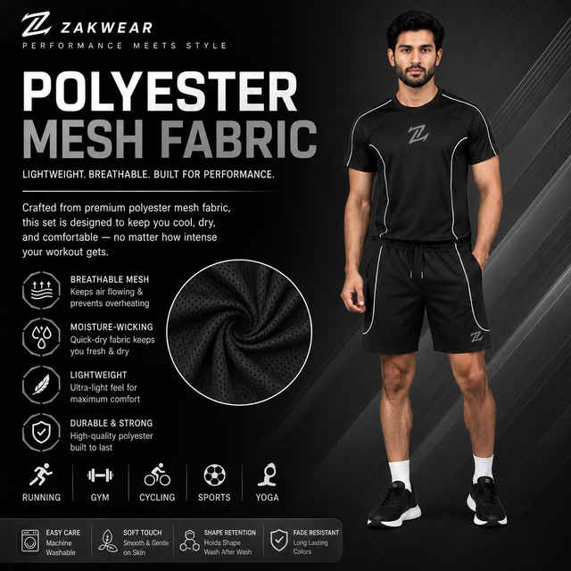 Men's Activewear T-Shirt & Shorts Set