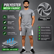 Men's activewear T-shirt and shorts set by ZAKWEAR, featuring breathable fabric and athletic fit for workout or casual wear.
