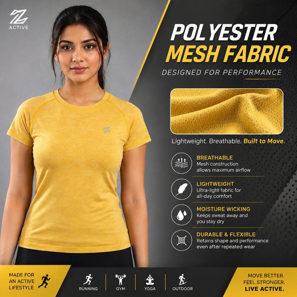 Women's activewear basic tee