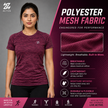 Women's basic activewear tee by ZAKWEAR, featuring a comfortable fit and simple design, perfect for workout and casual wear.