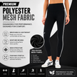 Pair of women's leggings by ZAKWEAR featuring a comfortable fit and stylish design in black with subtle branding details.