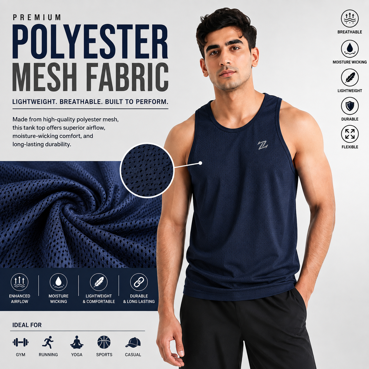 MEN'S BASIC VEST TANKTOP