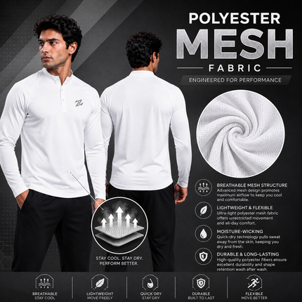 Men's full sleeves active tee by ZAKWEAR, shown in a relaxed fit with breathable fabric and athletic design for workout or casual wear.