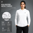 Women's full sleeves hooded shirt with reflective strips by ZAKWEAR, featuring a casual fit and safety-enhancing reflective detailing.