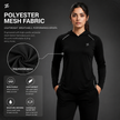 Women's full-sleeves hooded shirt with reflective strips by ZAKWEAR, shown in a casual fit with reflective detailing on the front.