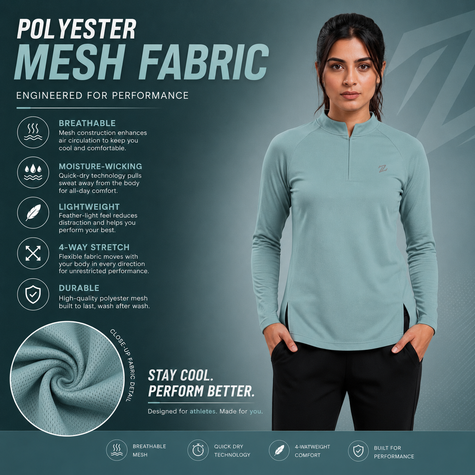 Women's full-sleeves shirt by ZAKWEAR, featuring a casual fit, soft fabric, and classic design, shown on a model.