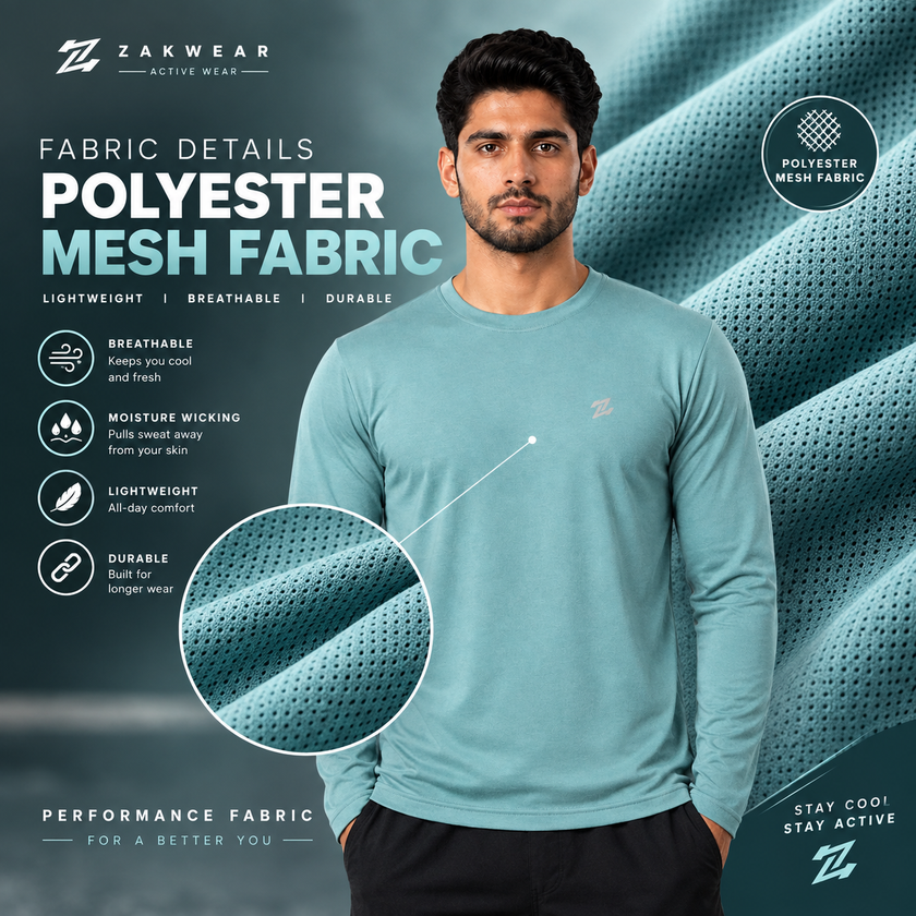 Men's full sleeves active tee