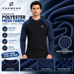 Men's full sleeves panelled hooded active tee