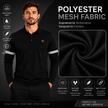 Men's classic full sleeves polo shirt by ZAKWEAR, featuring a collared design, button placket, and ribbed cuffs.