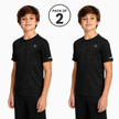 Kids pack of 2 ZAKWEAR quick-dry T-shirts in bright colors, perfect for outdoor activities and comfortable wear.