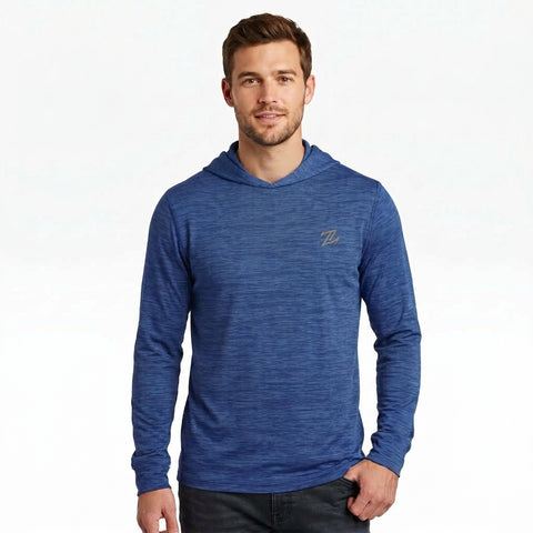 Men's Lightweight Full-Sleeve Hooded Active T-Shirt – Gym, Sports & Running Wear