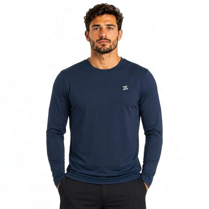 Men's full sleeves active tee by ZAKWEAR, shown in a sleek design, with breathable fabric and a fitted athletic fit.