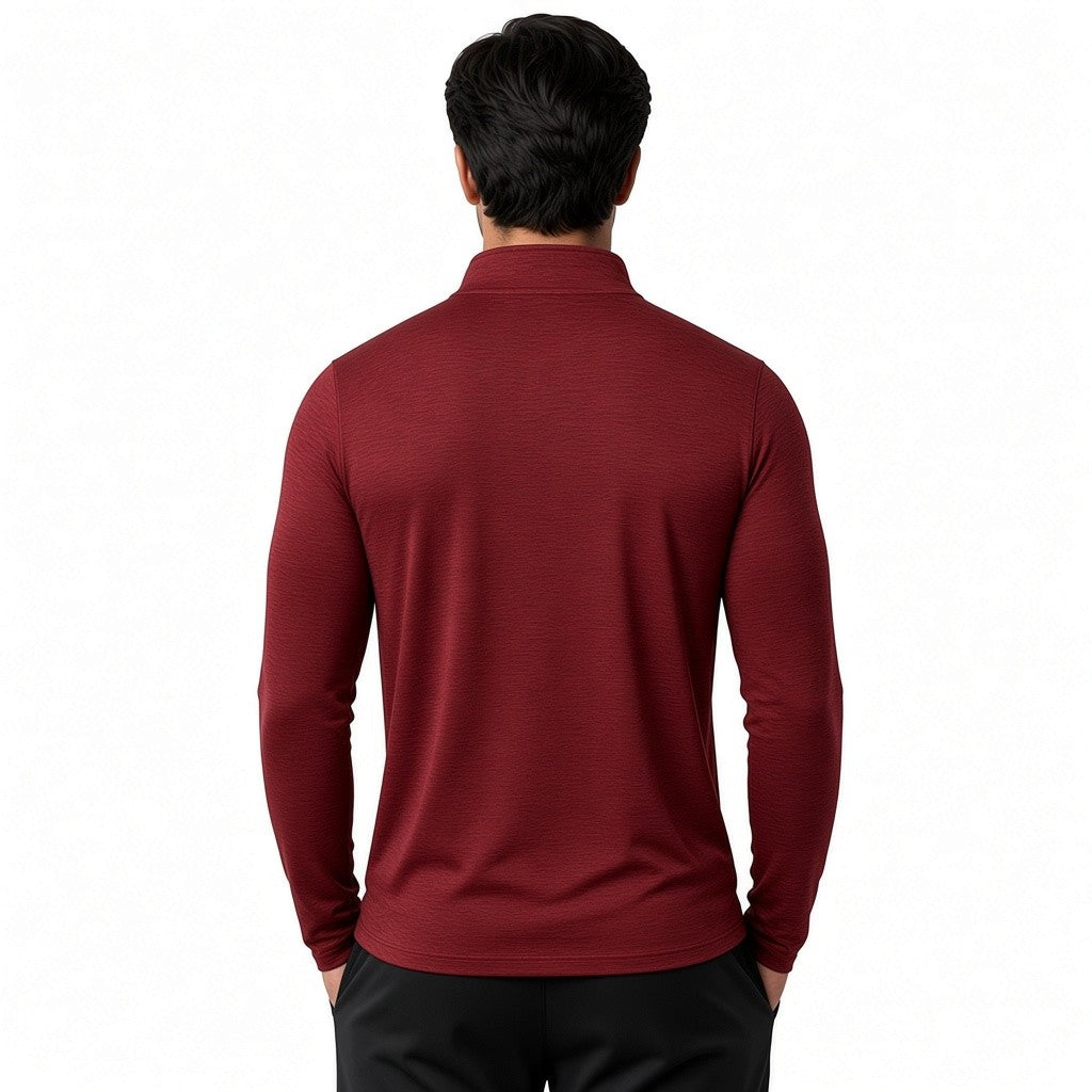Men’s Lightweight Activewear Half-Zip Long Sleeve Performance Pullover