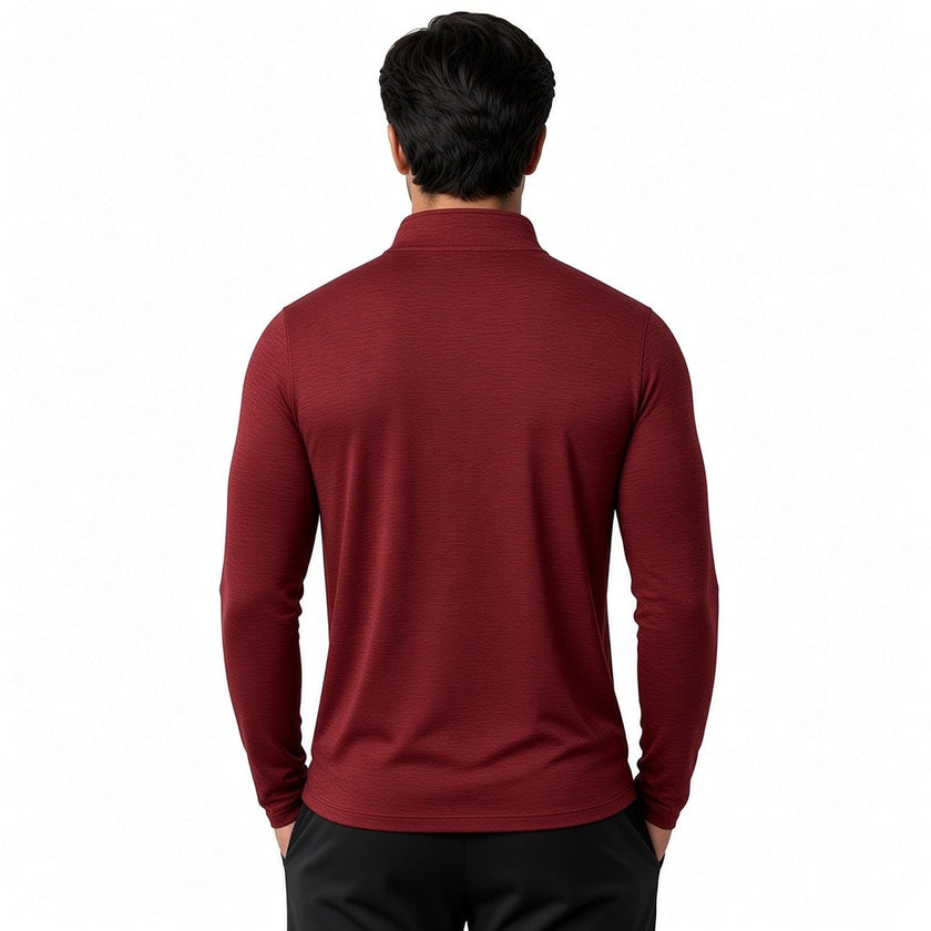 Men’s Lightweight Activewear Half-Zip Long Sleeve Performance Pullover