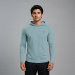 Men's full sleeves hooded active tee