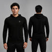 Men's full sleeves hooded active tee