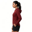 Women's Lightweight Melange Hooded Activewear Shirt – Full Sleeve Performance Workout Hoodie