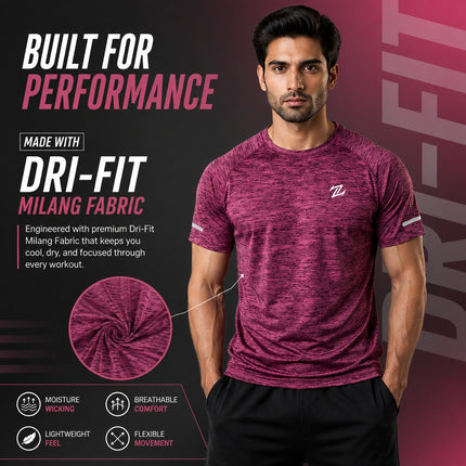 MENS ACTIVE WEAR QUICK DRY TEE